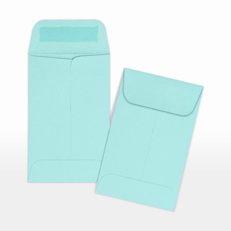 Envelopes.com LUXPaper Coin Envelopes, Seafoam, 2 1/4-Inch x 3 1/2-Inch, 50-Count - Image 4